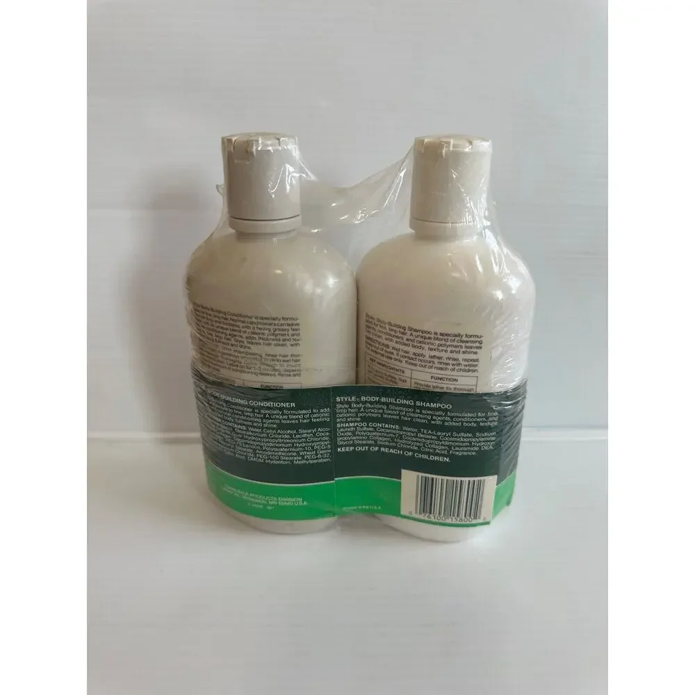 Lamaur Collagen Enriched STYLE Shampoo Conditioner Body Building Formula Vtg New